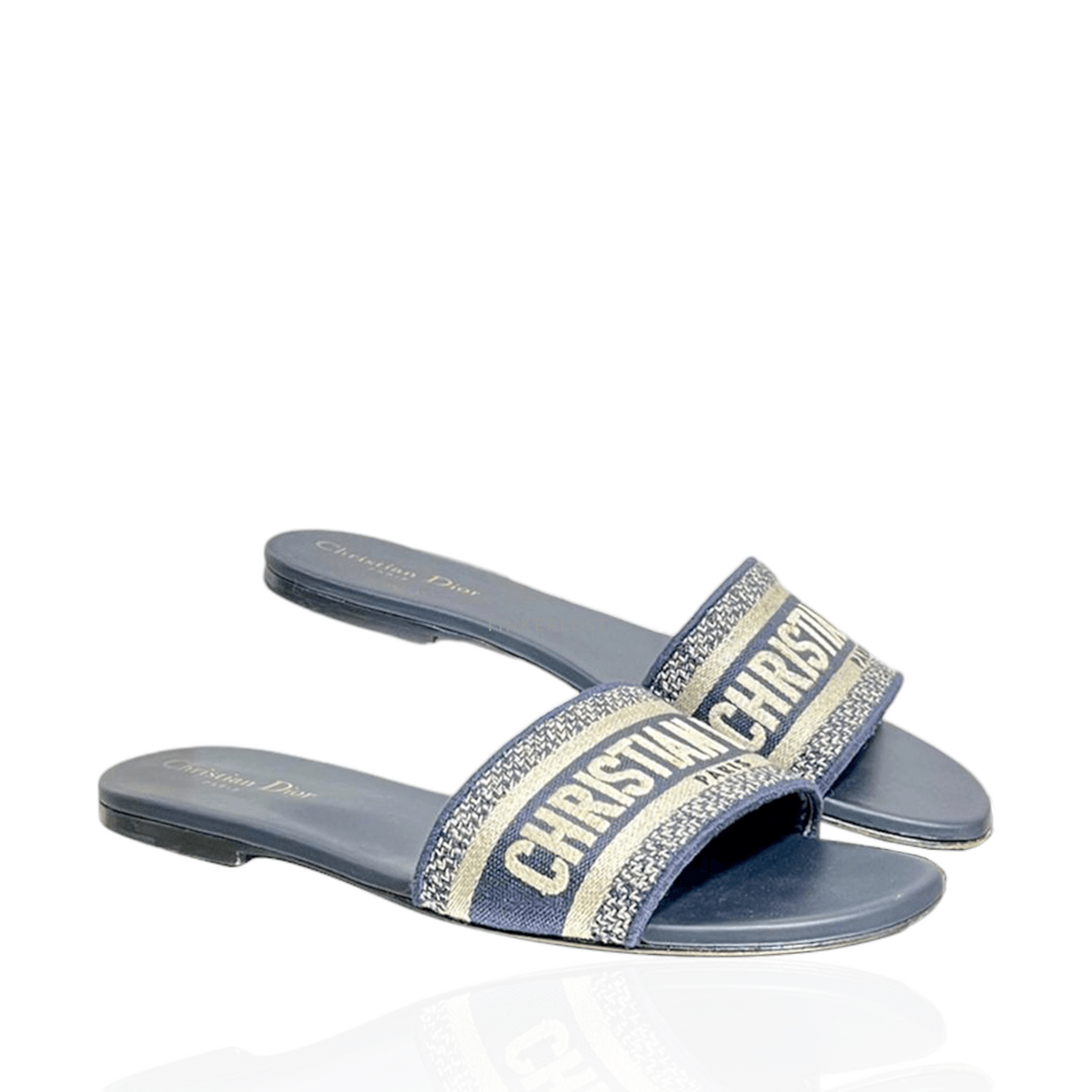 Christian Dior D Way Navy Sandals