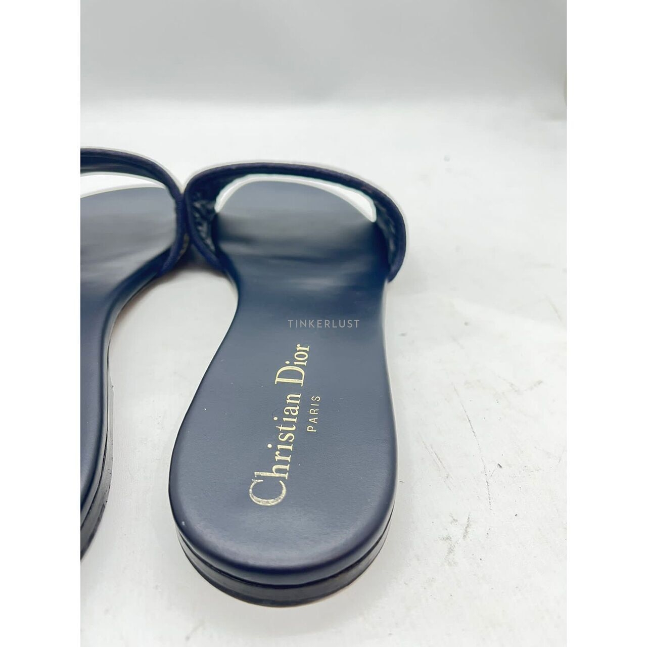 Christian Dior D Way Navy Sandals