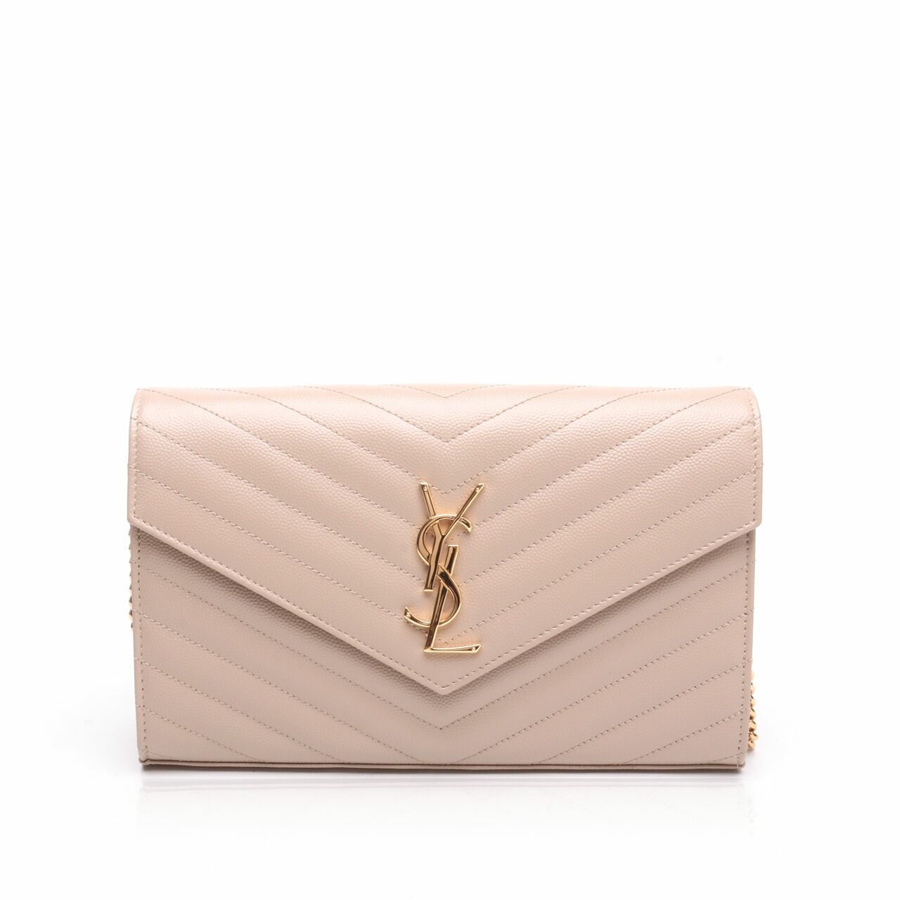 Yves Saint Laurent Monogram Avec Remo Chain Wallet