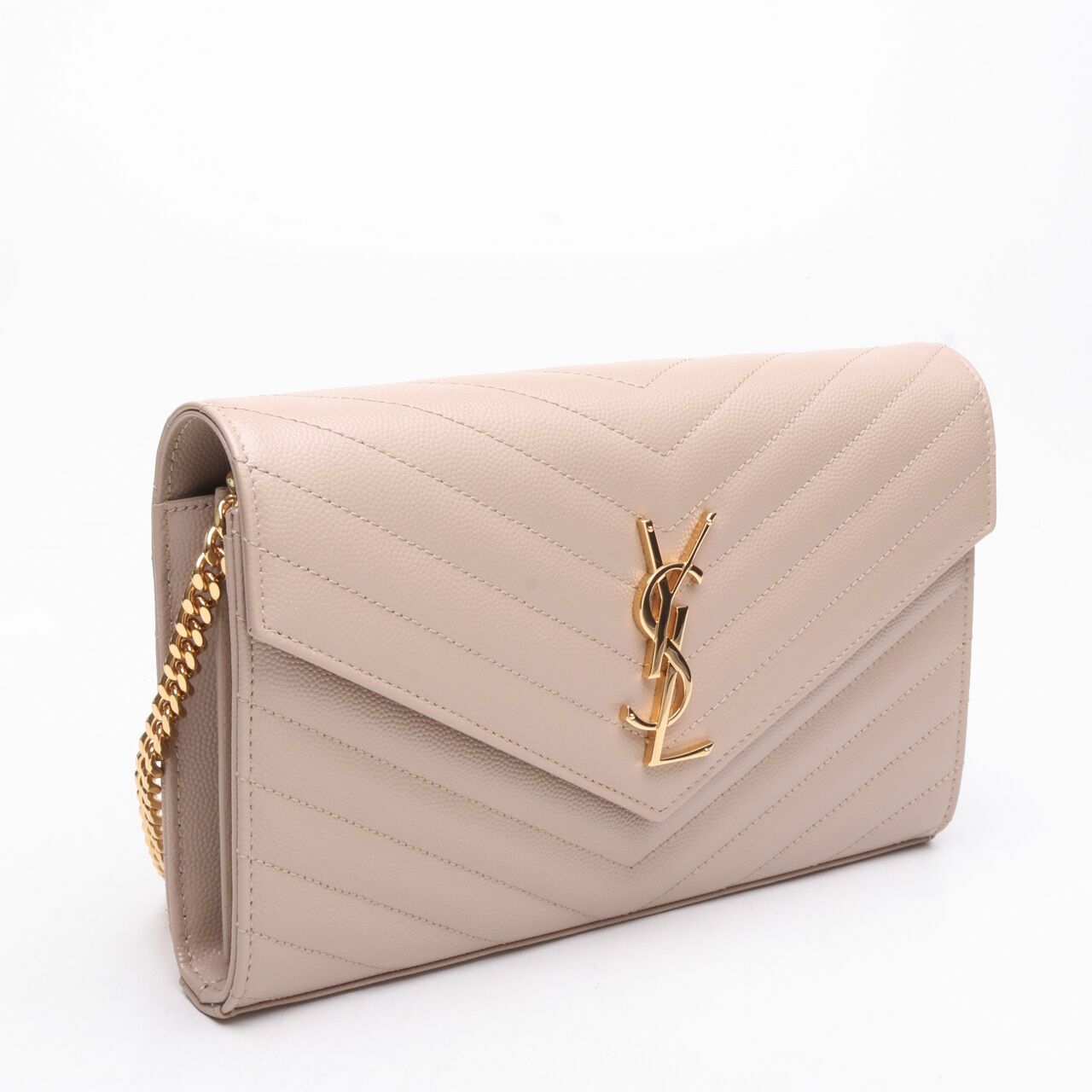 Yves Saint Laurent Monogram Avec Remo Chain Wallet