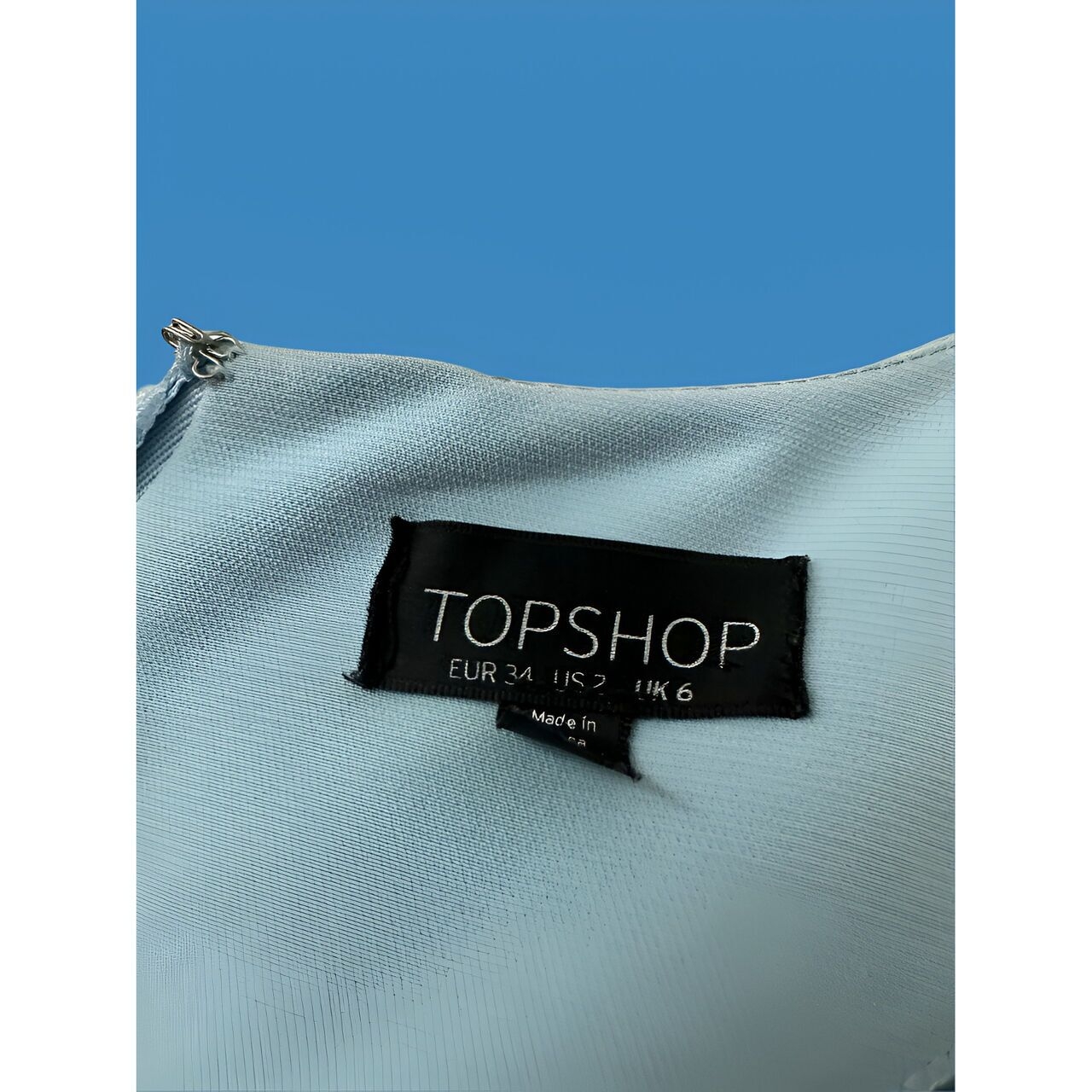 Topshop Blue Mini Dress