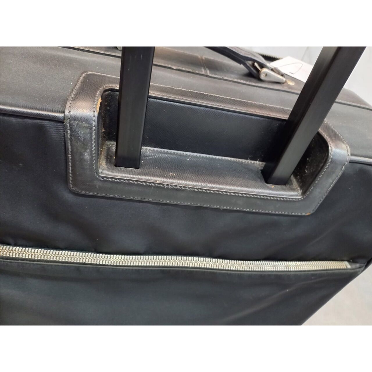 Prada Black Tessuto Nylon Rolling Suitcase