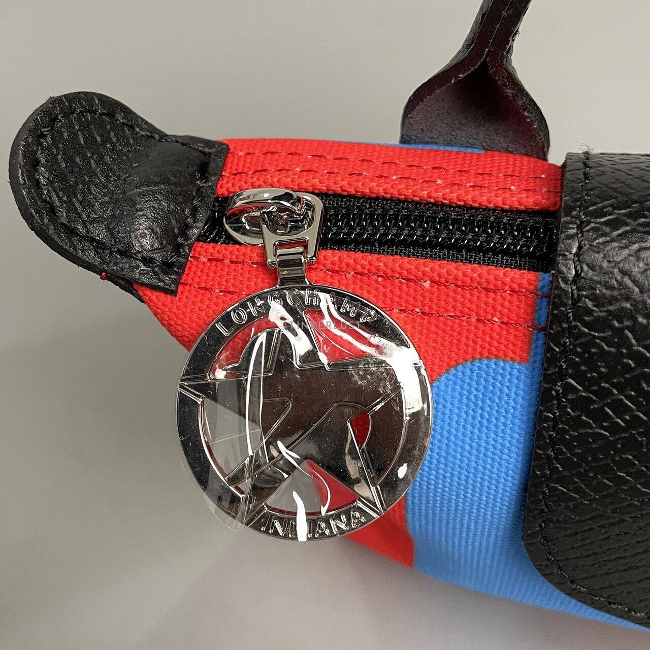 Longchamp x Robert Indiana Red Multi Pouch