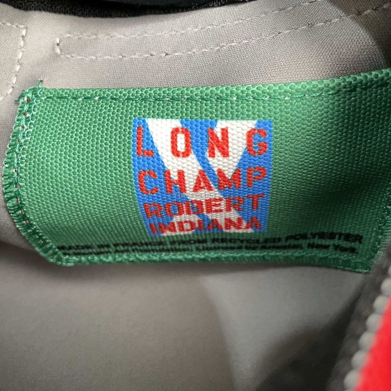 Longchamp x Robert Indiana Red Multi Pouch