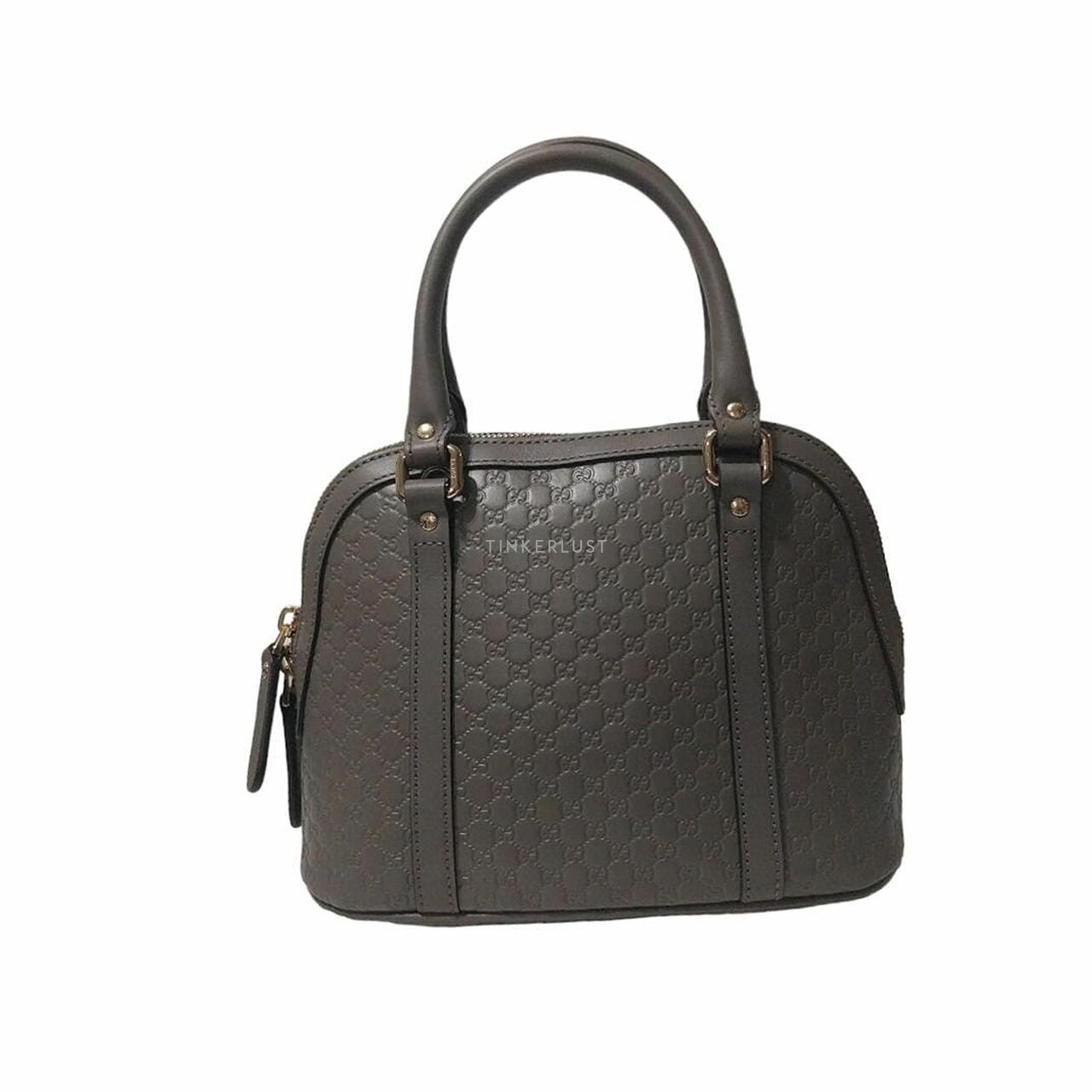 Gucci Small Dome GG Guccissima Grey Satchel