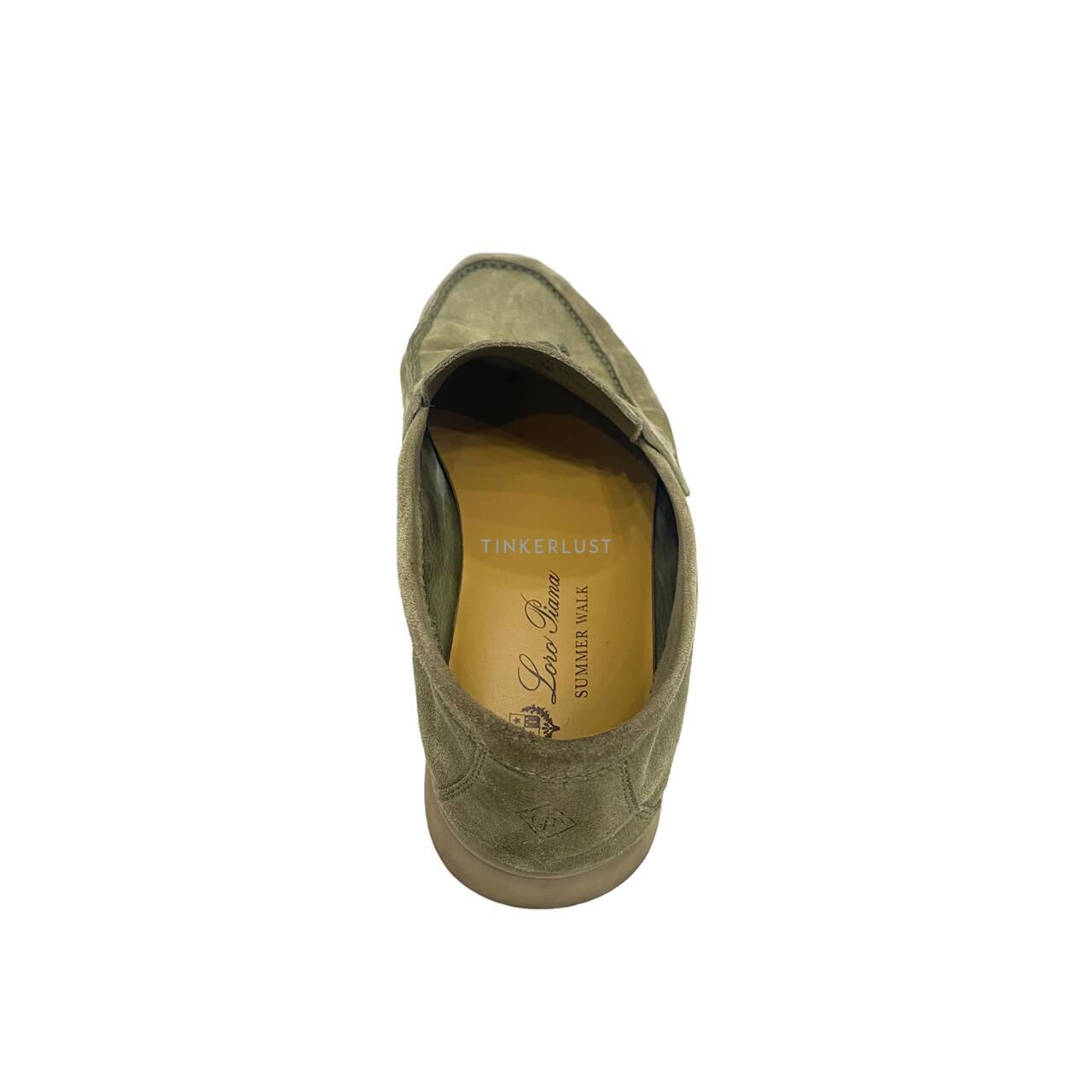 Loro Piana Summer Walk Green GHW Loafers Flats