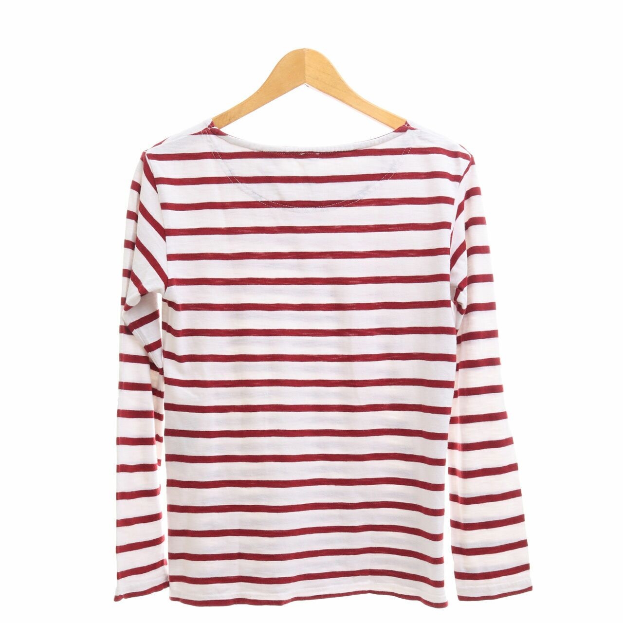 Levi's White & Red Striped Long Sleeve T-Shirt