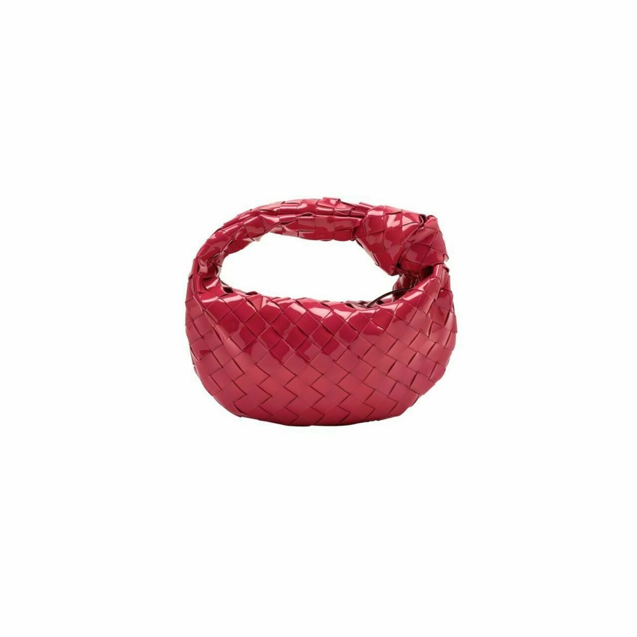 Bottega Veneta Jodie Mini Patent Fuchsia