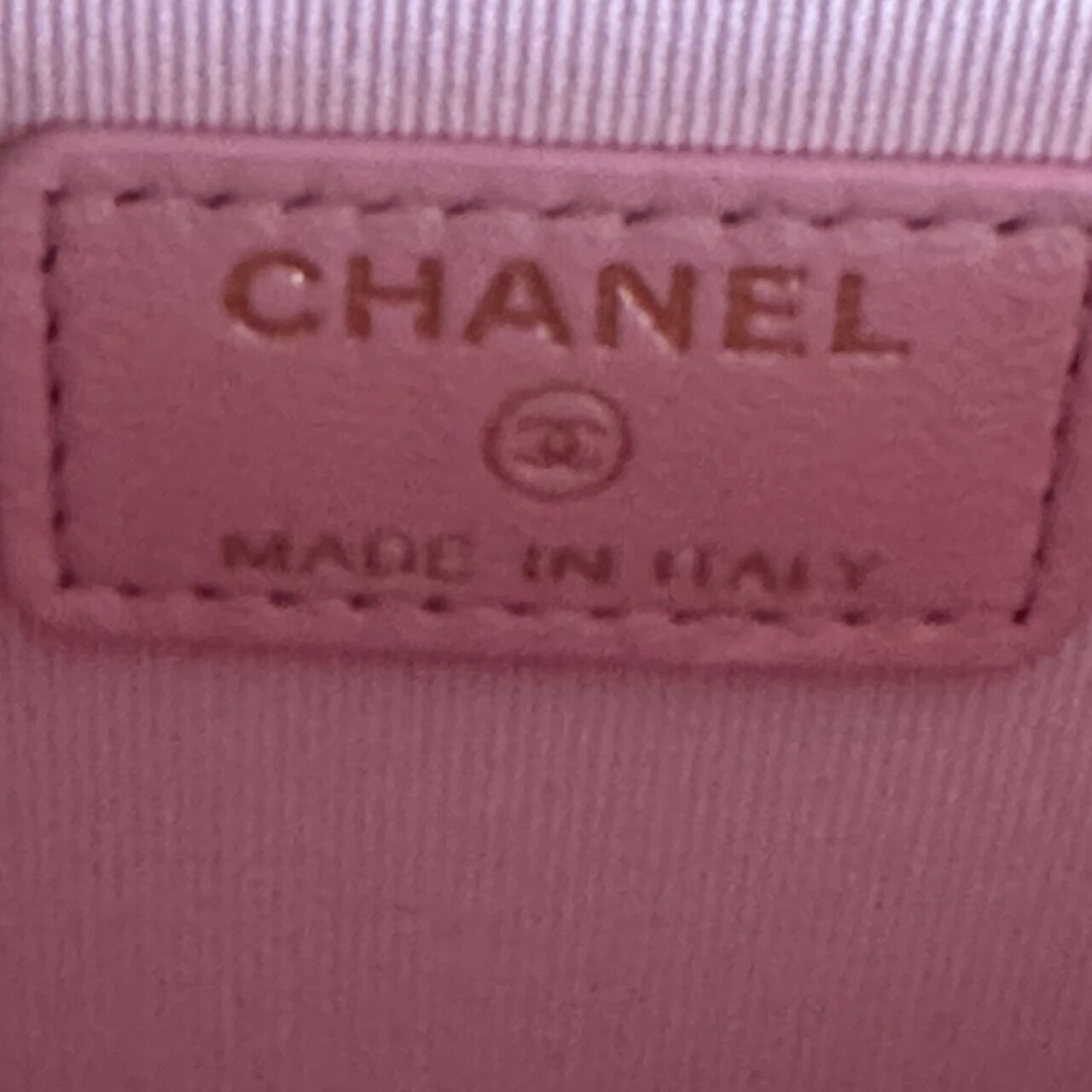 Chanel Quilted Vanity Case Top Handle Small Pink Lambskin GHW Handbag