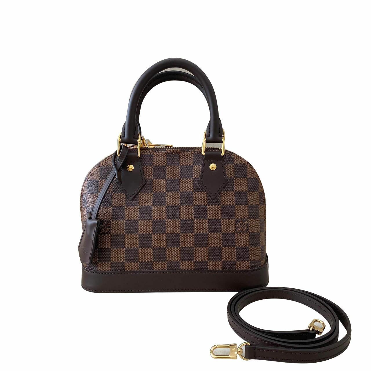 Louis Vuitton Alma BB Damier Ebene Satchel