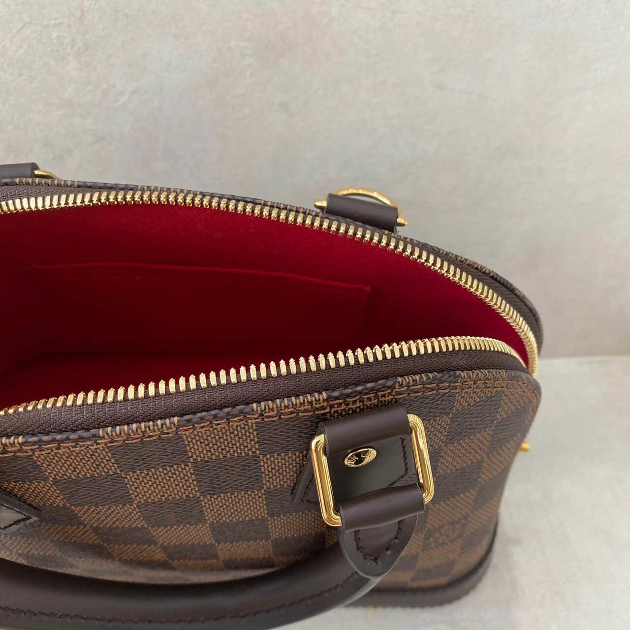 Louis Vuitton Alma BB Damier Ebene Satchel