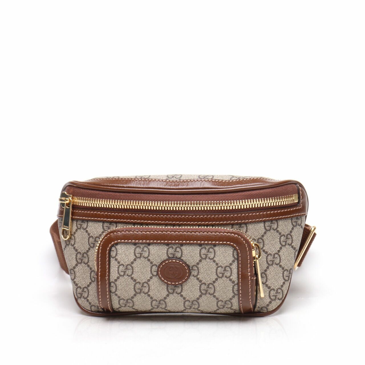 Gucci Belt Bag Interlocking G Beige Brown Sling Bag