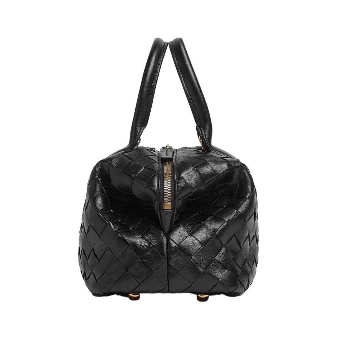 Bottega Veneta Mini Bauletto Handbag Black