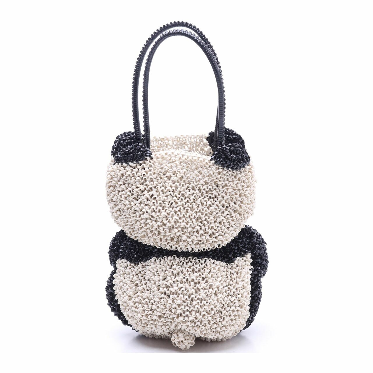 Anteprima Crochet Swarovski Crystal 3D Panda Wire Hand bag