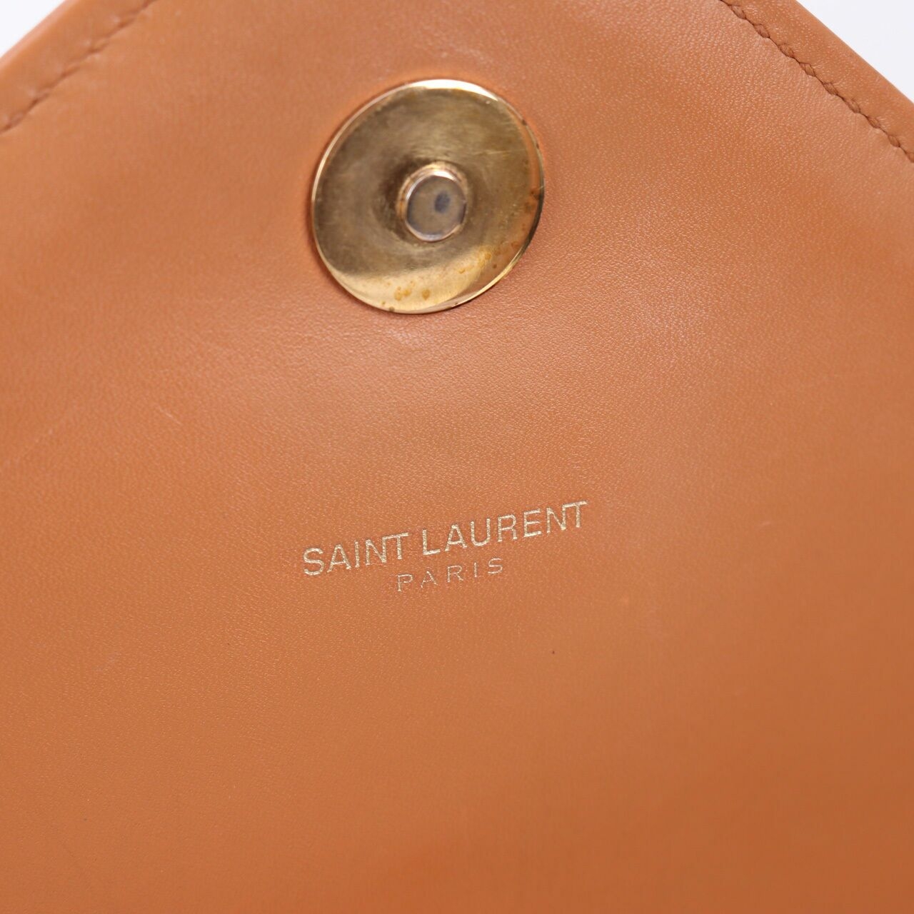 Saint Laurent Quilted Leather Monogram Envelope Large Shoulder Bag