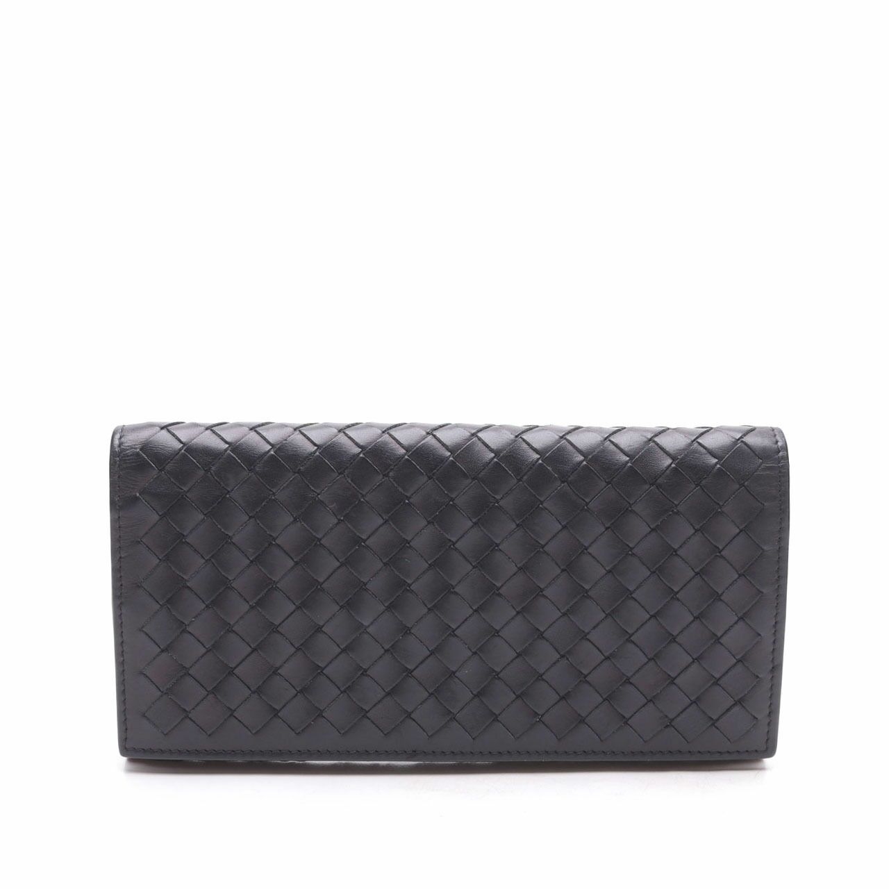 Bottega Veneta Black Long Wallet 