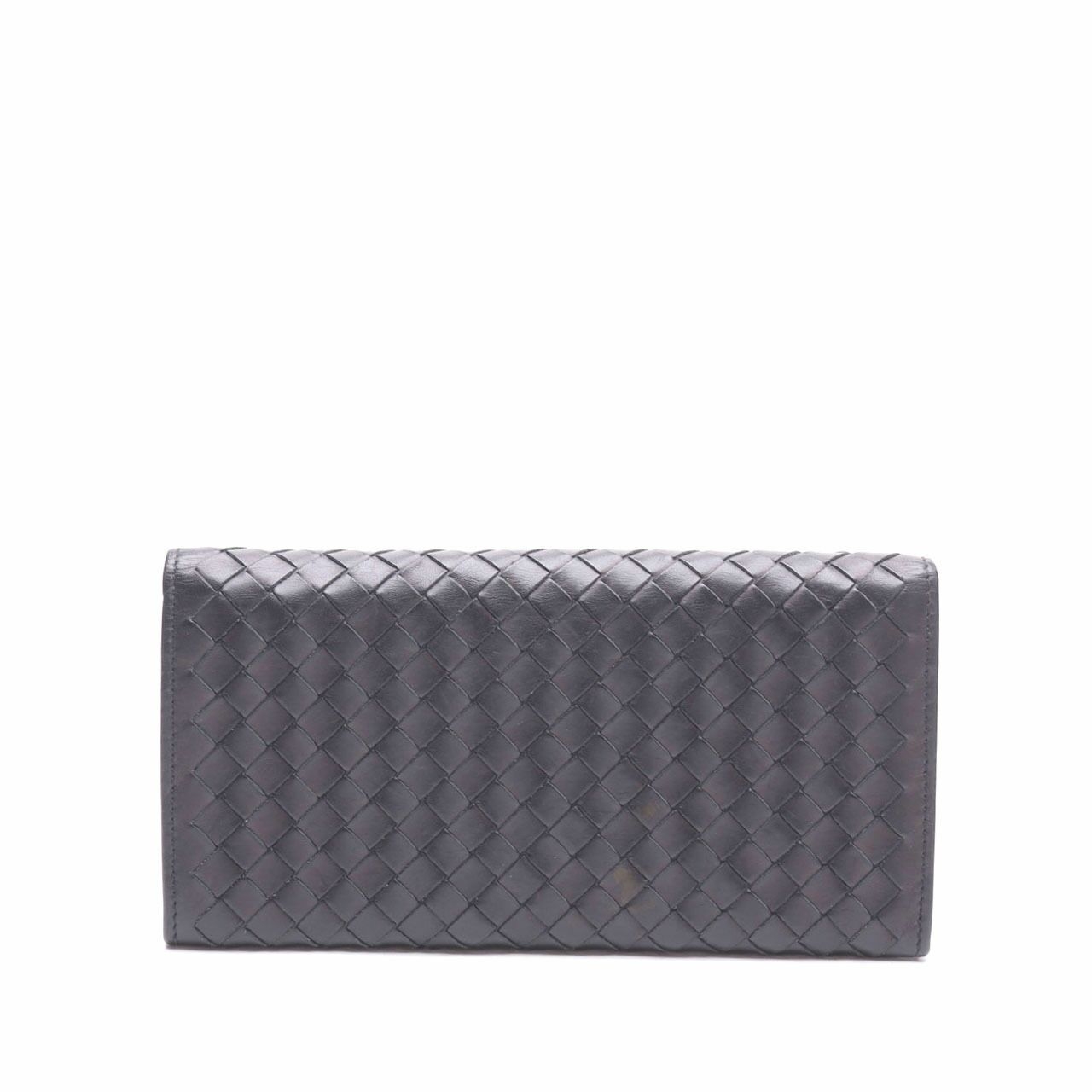 Bottega Veneta Black Long Wallet 