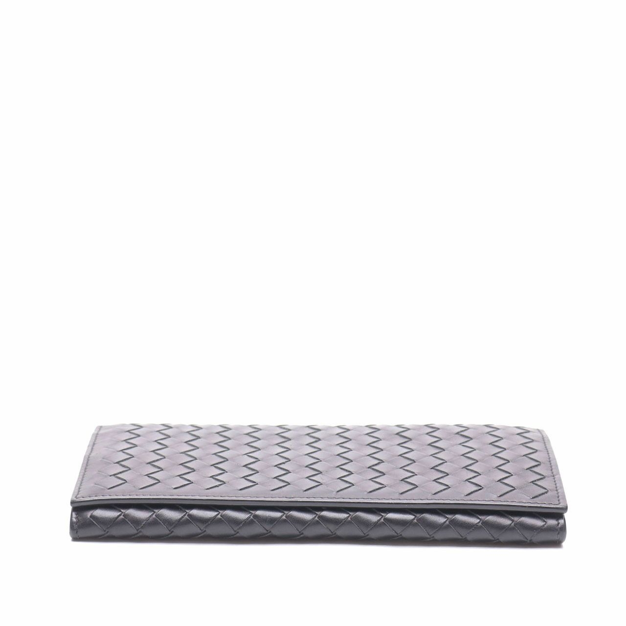 Bottega Veneta Black Long Wallet 