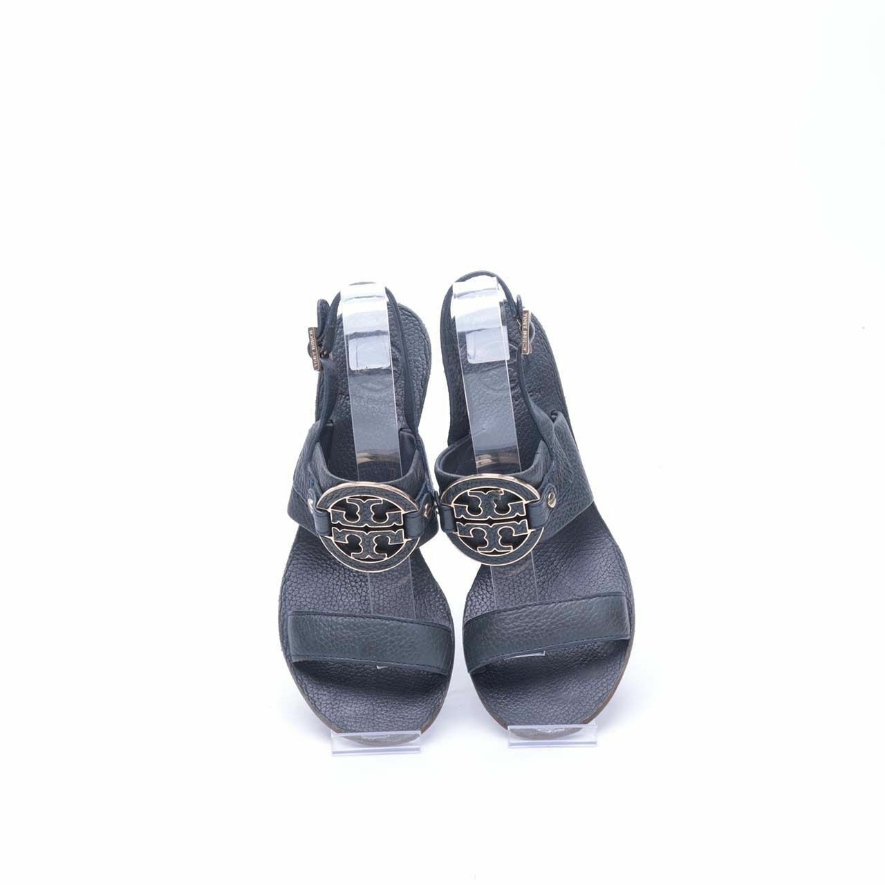 Tory Burch Black Low Wedges