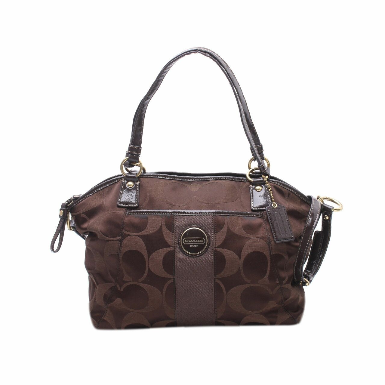 Coach Brown SCoach Signature Brown Satchel Bagatchel