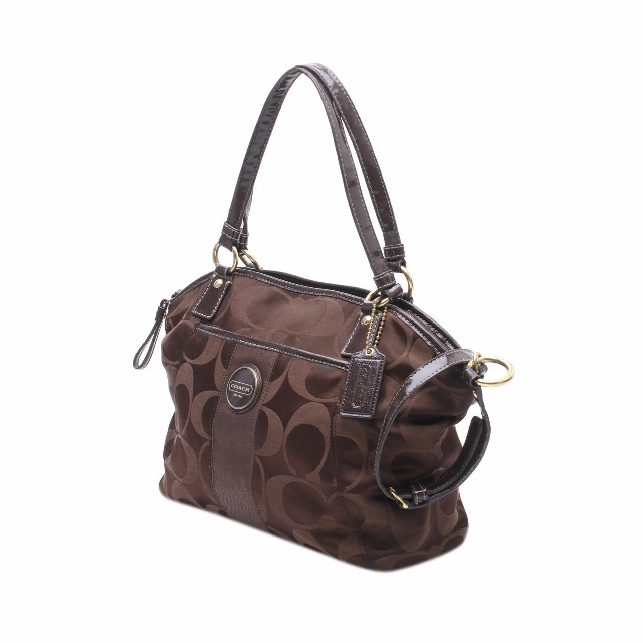 Coach Brown SCoach Signature Brown Satchel Bagatchel