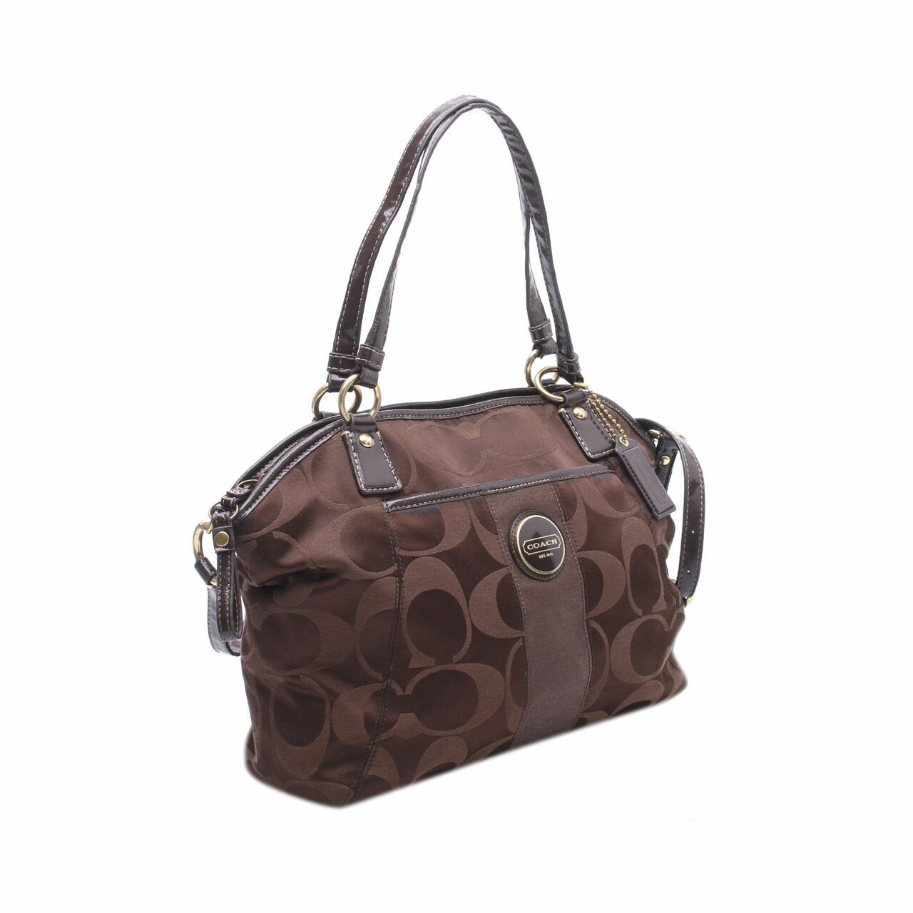 Coach Brown SCoach Signature Brown Satchel Bagatchel