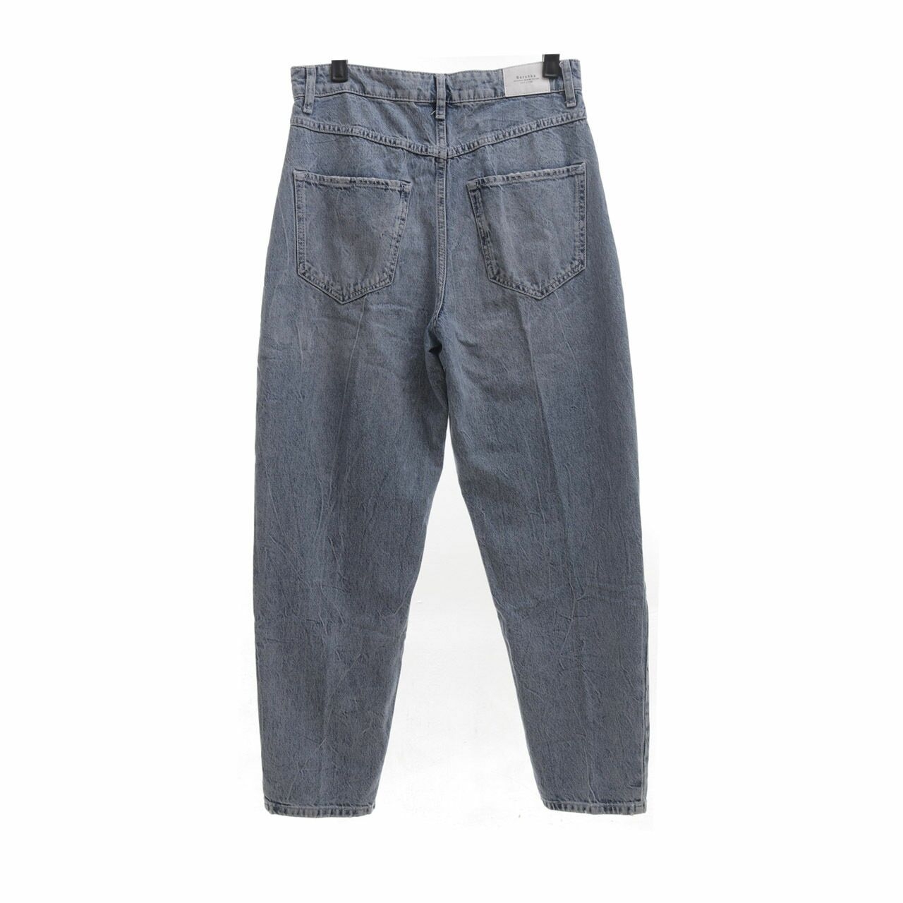 Bershka Dark Blue Washed Long Pants