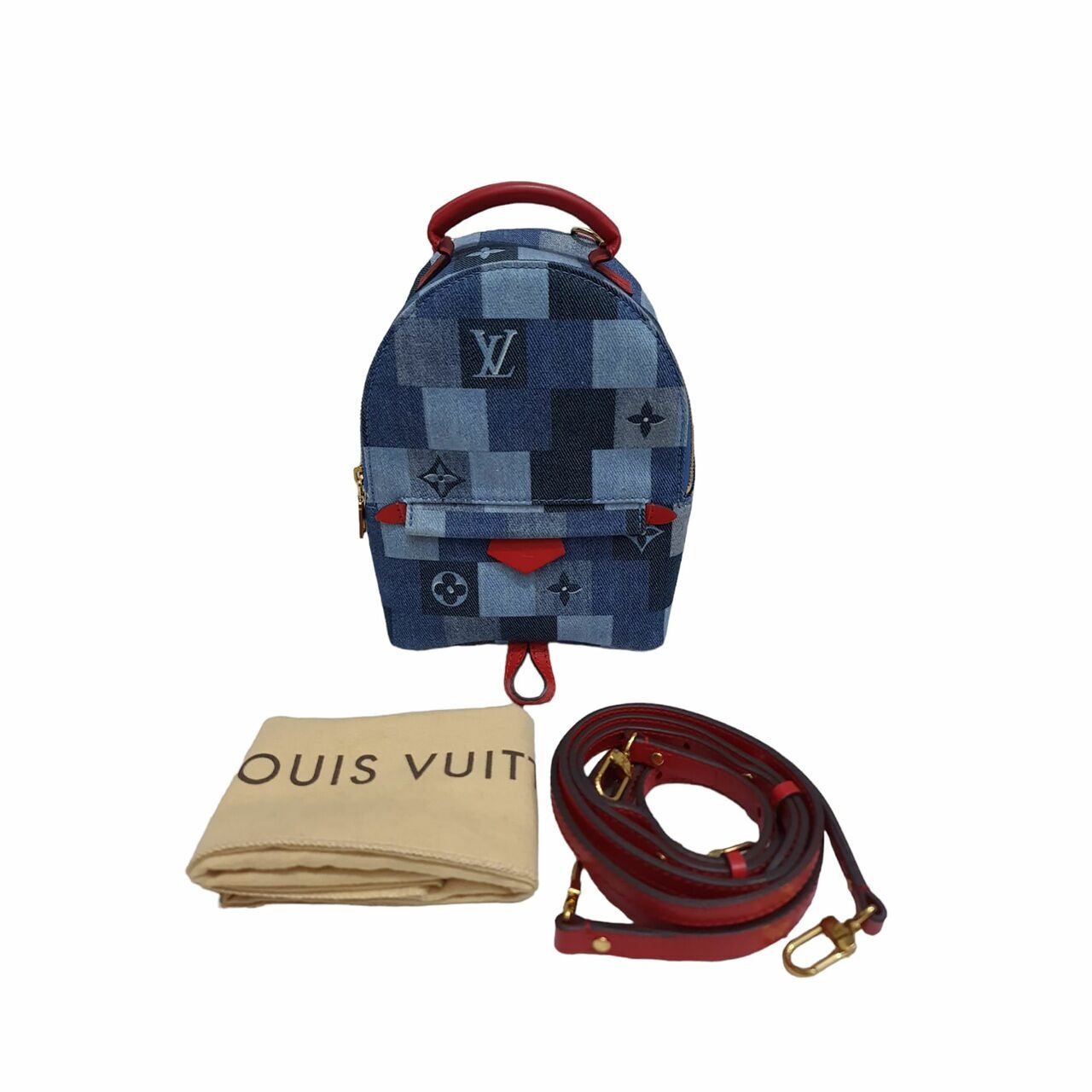 Louis Vuitton Mini Palm Spring Denim 2020 Backpack