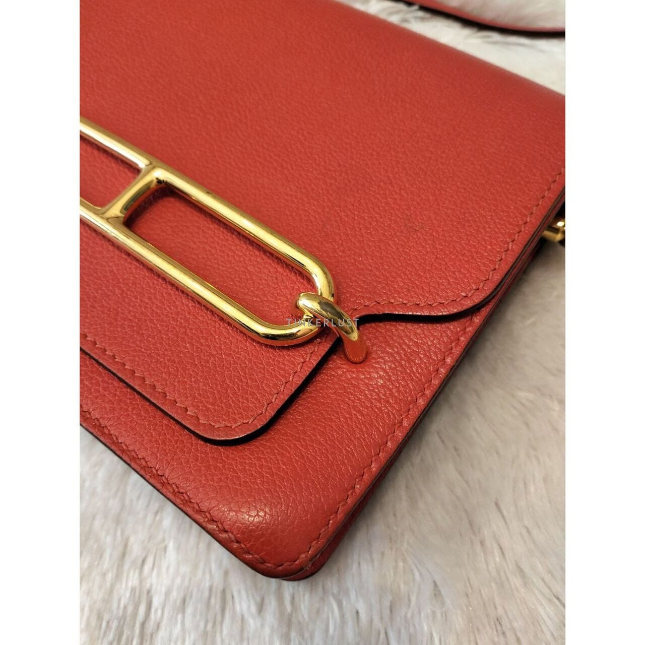 Hermes Roulis 18 in Rouge Grenat GHW X Sling Bag