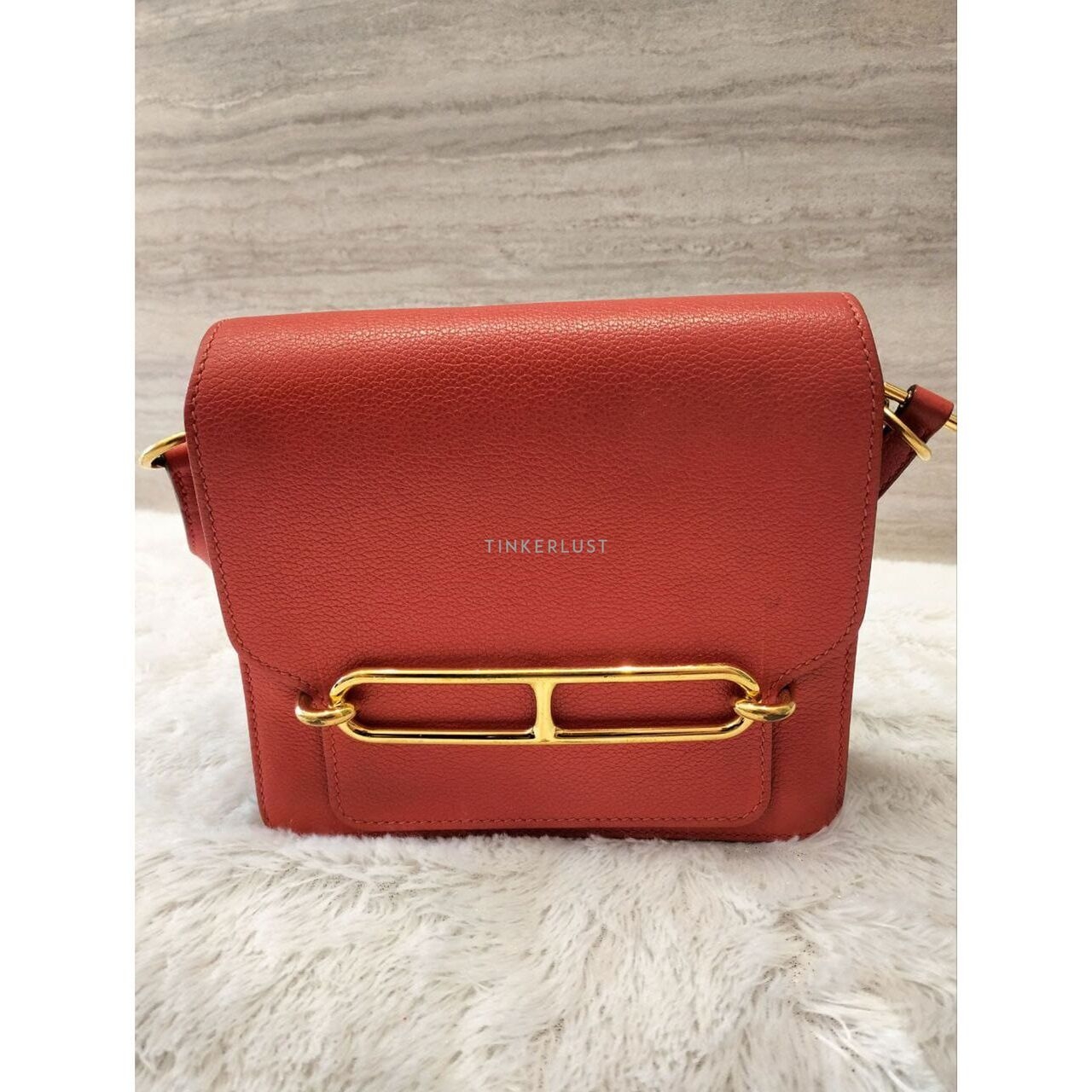 Hermes Roulis 18 in Rouge Grenat GHW X Sling Bag