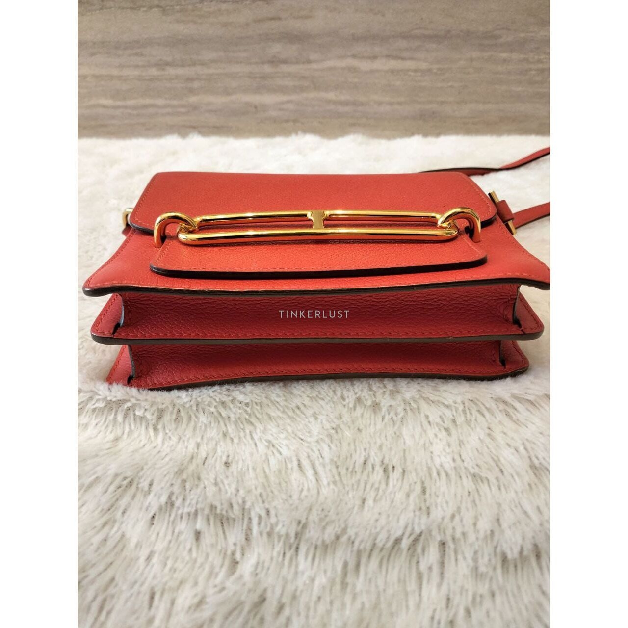 Hermes Roulis 18 in Rouge Grenat GHW X Sling Bag