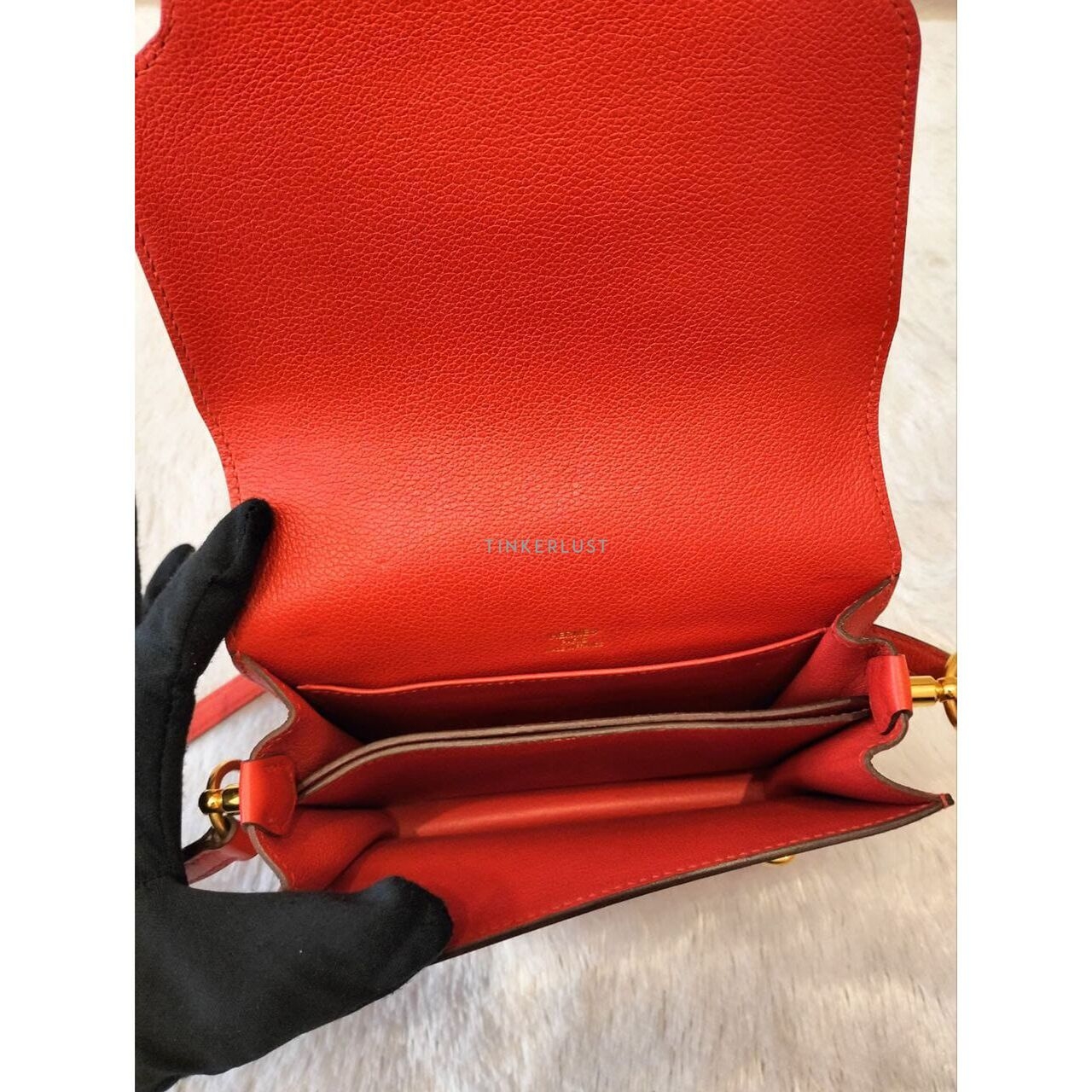 Hermes Roulis 18 in Rouge Grenat GHW X Sling Bag