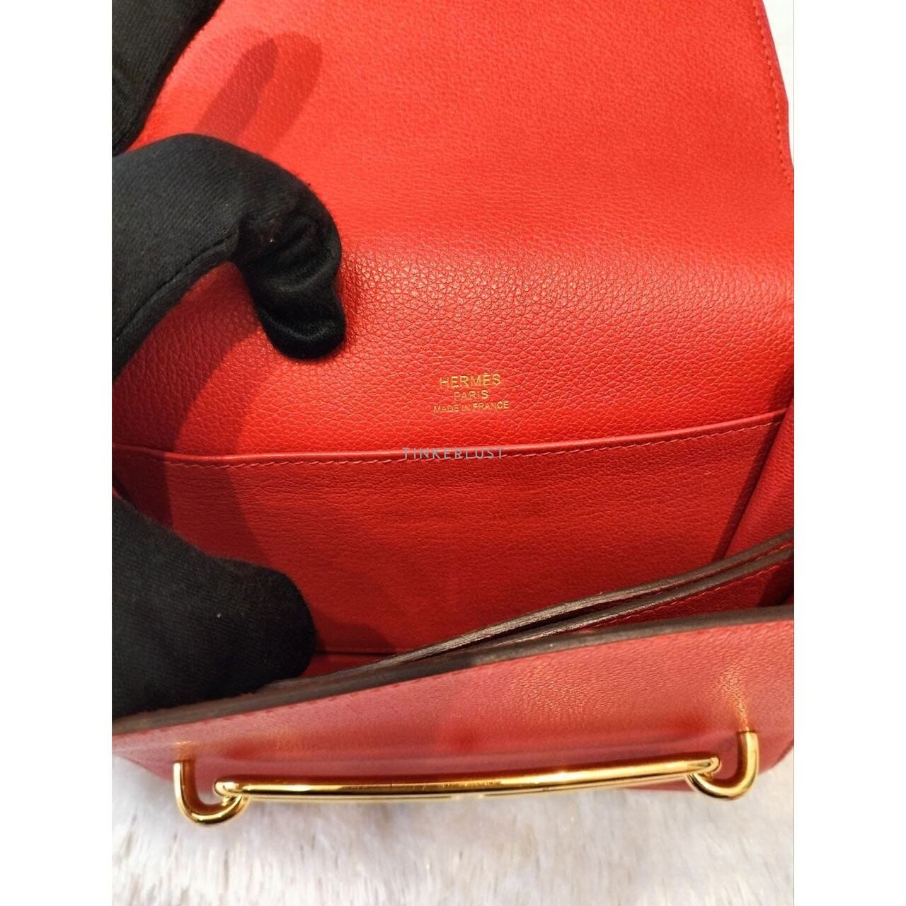 Hermes Roulis 18 in Rouge Grenat GHW X Sling Bag