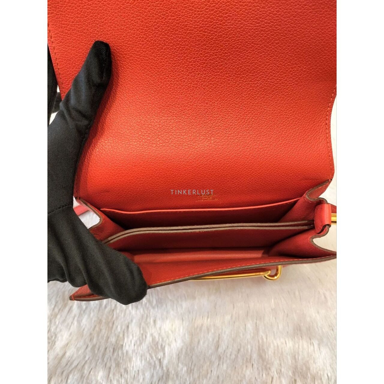 Hermes Roulis 18 in Rouge Grenat GHW X Sling Bag