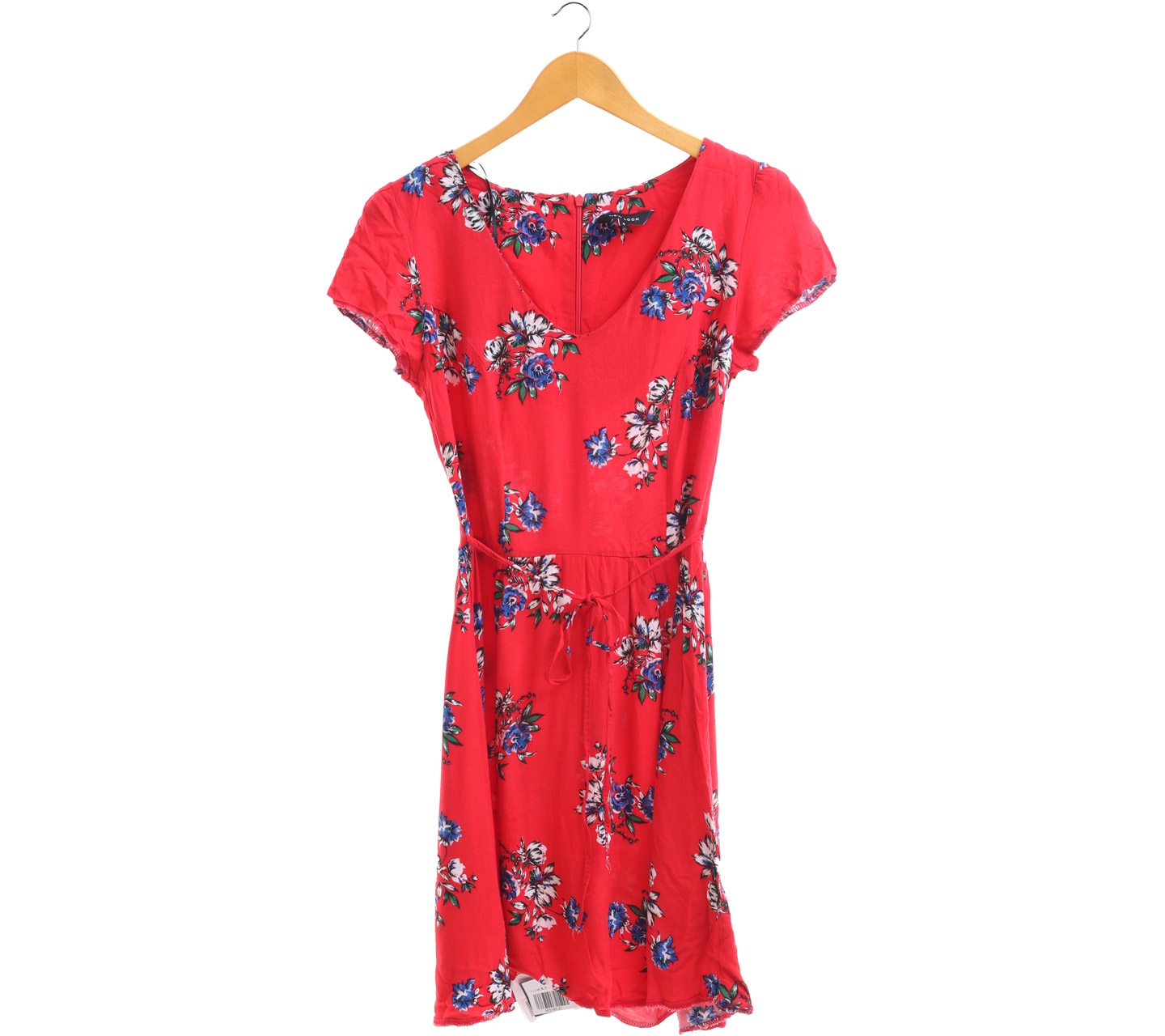 New Look Red Floral Mini Dress