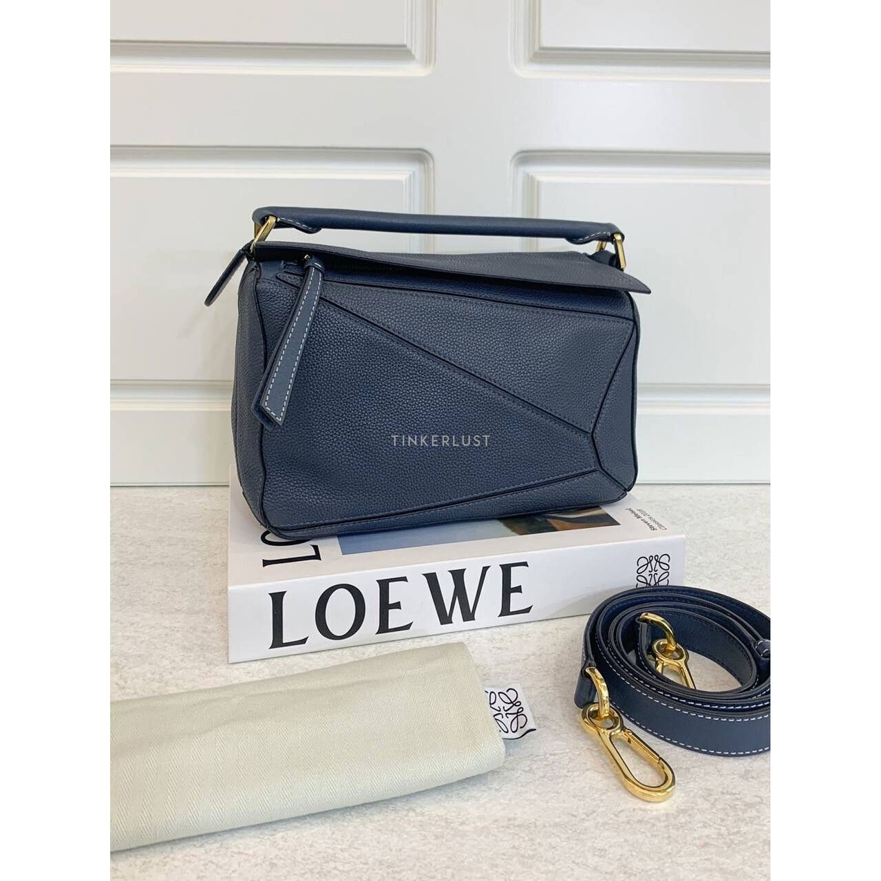 Loewe Puzzle Small Blue Jeans 2018 Satchel Bag