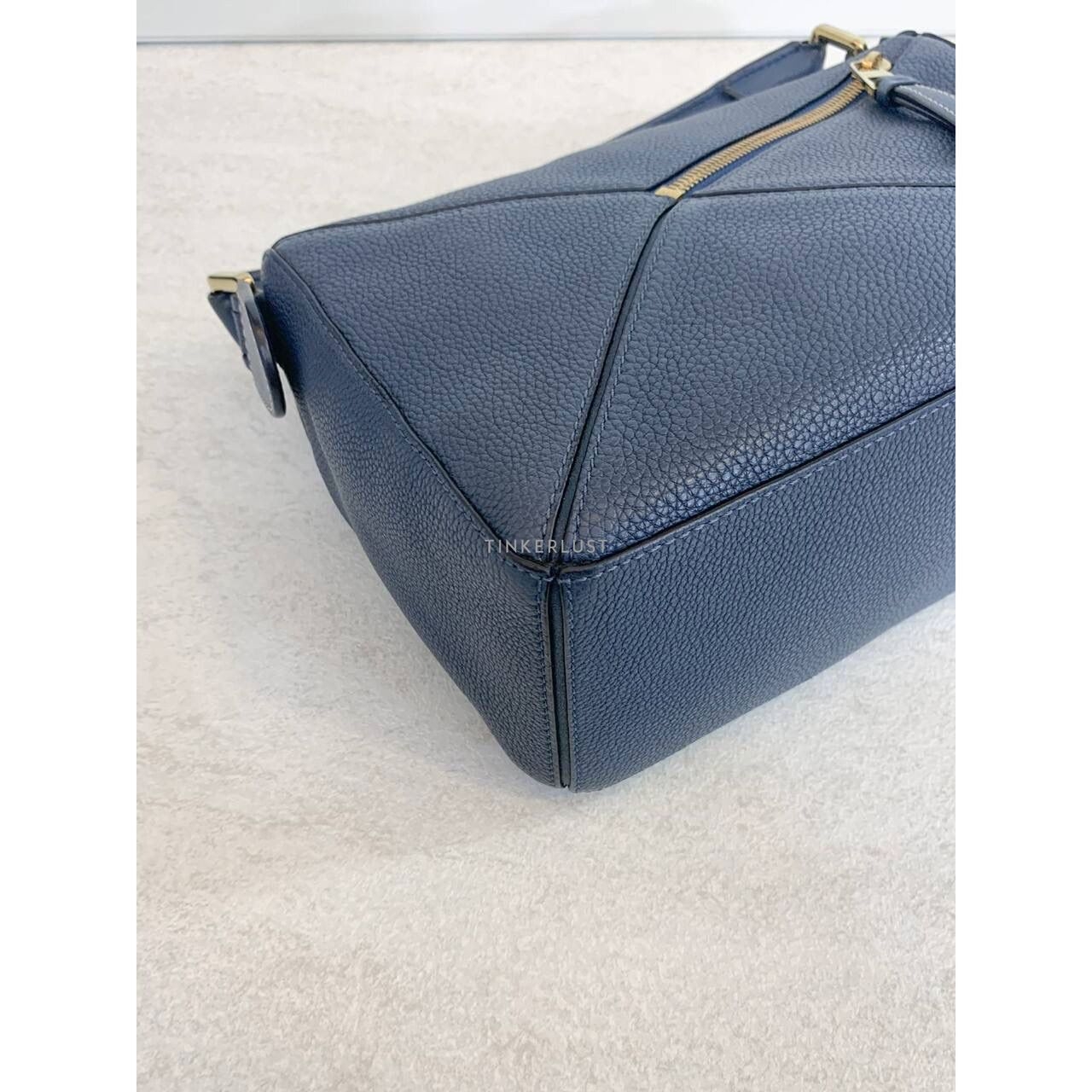 Loewe Puzzle Small Blue Jeans 2018 Satchel Bag