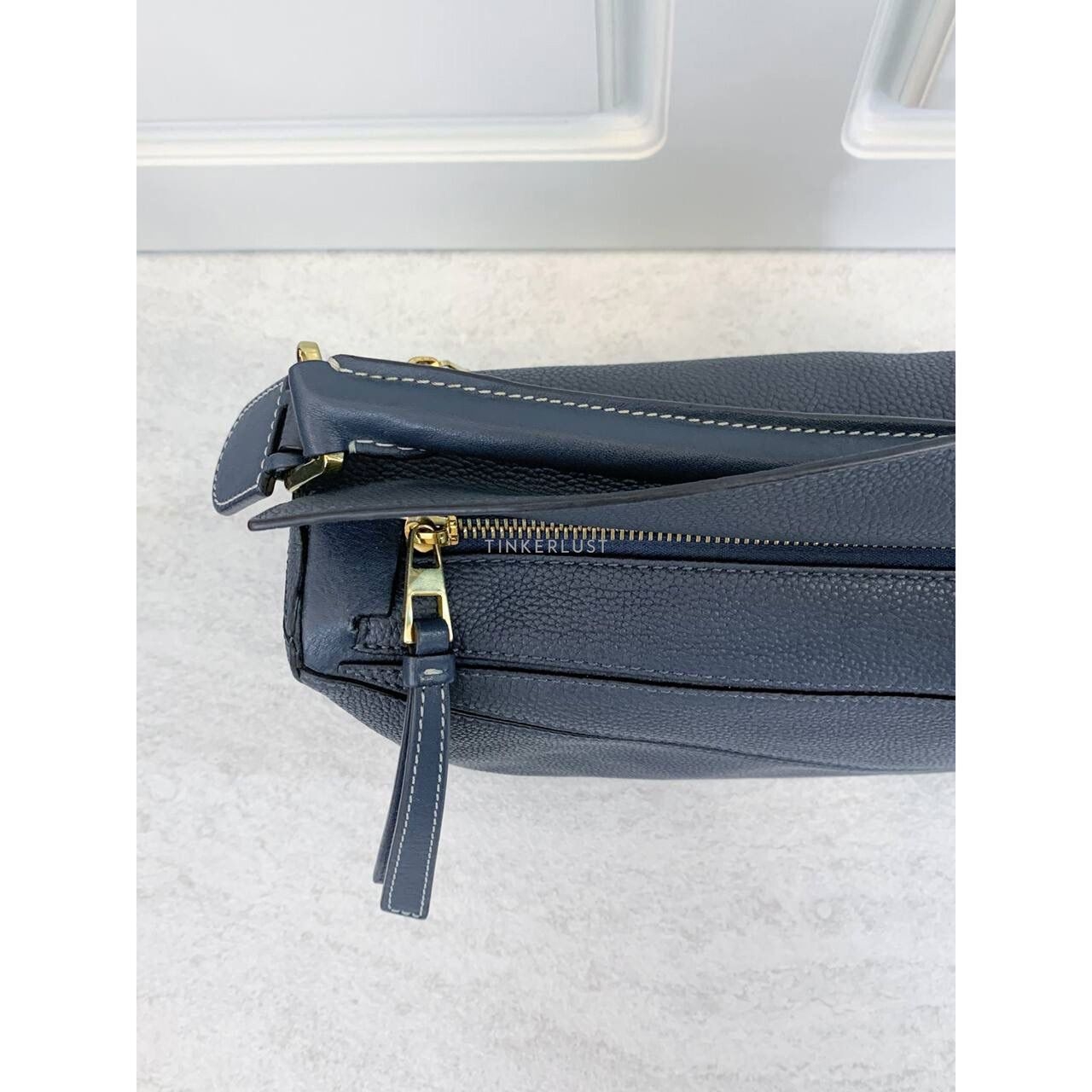 Loewe Puzzle Small Blue Jeans 2018 Satchel Bag