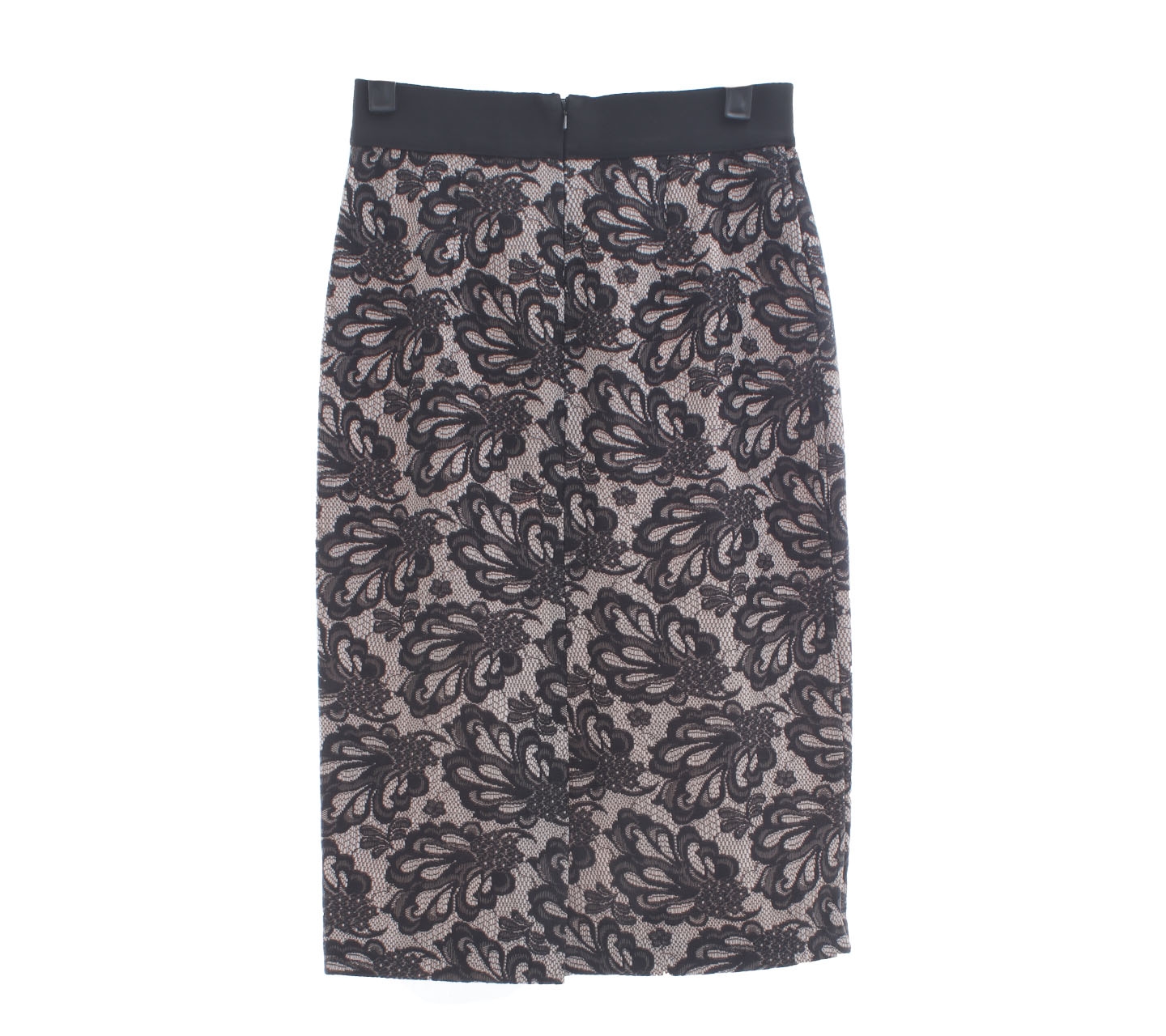 Coast Black & Cream Midi Skirt