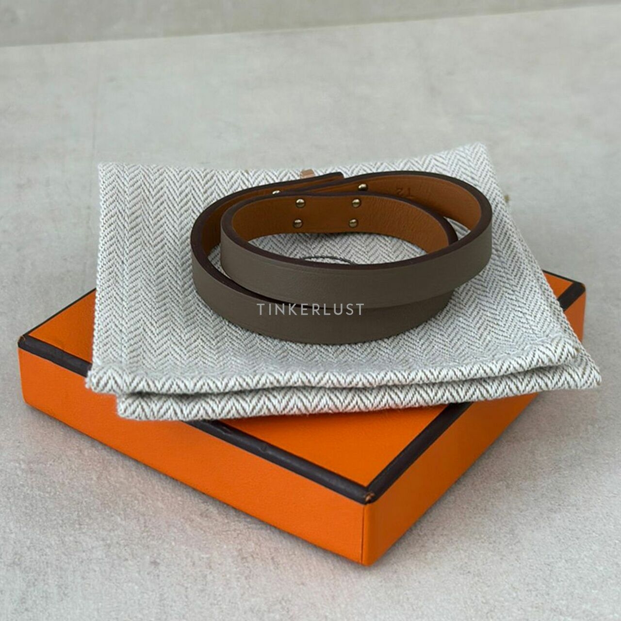 Hermes Mini Kelly Double Tour Etoupe RGHW Jewellery