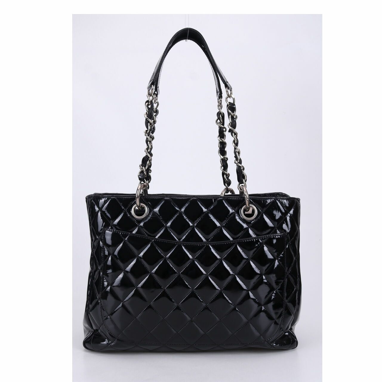 Chanel Black Patent GST Tote Bag