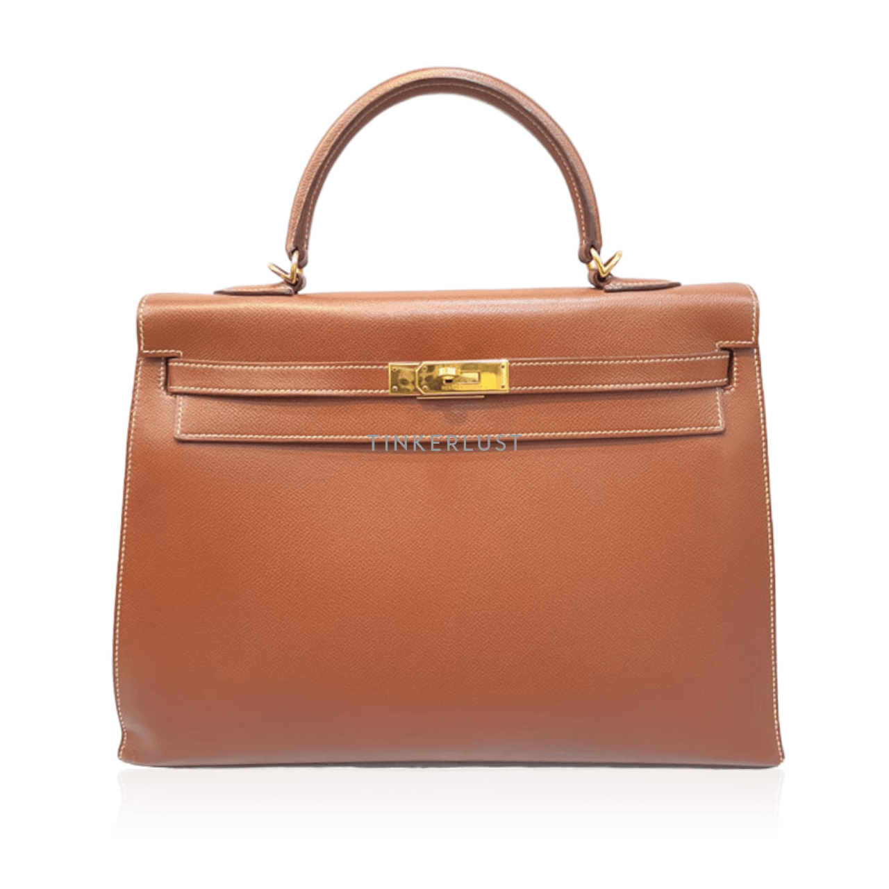 Hermes Kelly 35 Gold Epsom Leather #G GHW Handbag