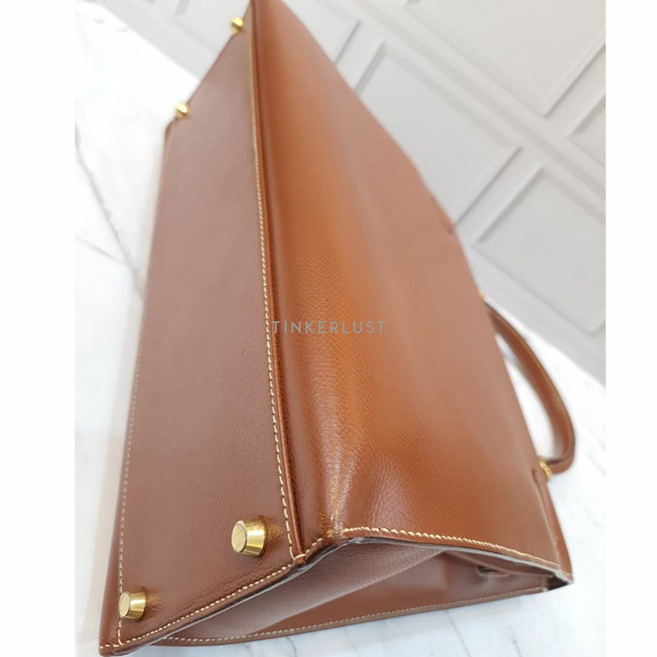 Hermes Kelly 35 Gold Epsom Leather #G GHW Handbag