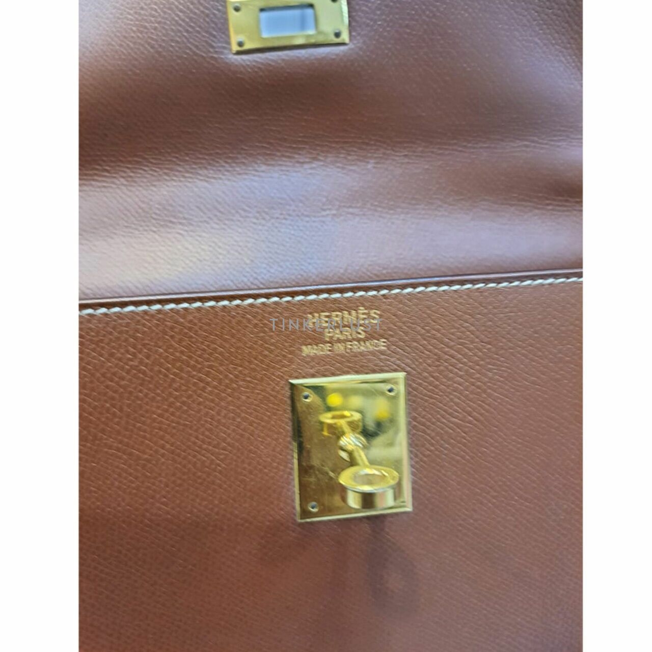 Hermes Kelly 35 Gold Epsom Leather #G GHW Handbag