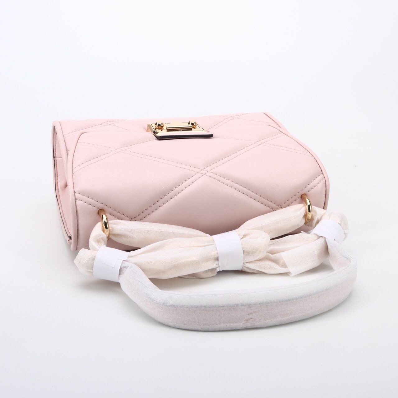 Michael Kors Serena Medium Quilted Powder Blush Shoulder Bag