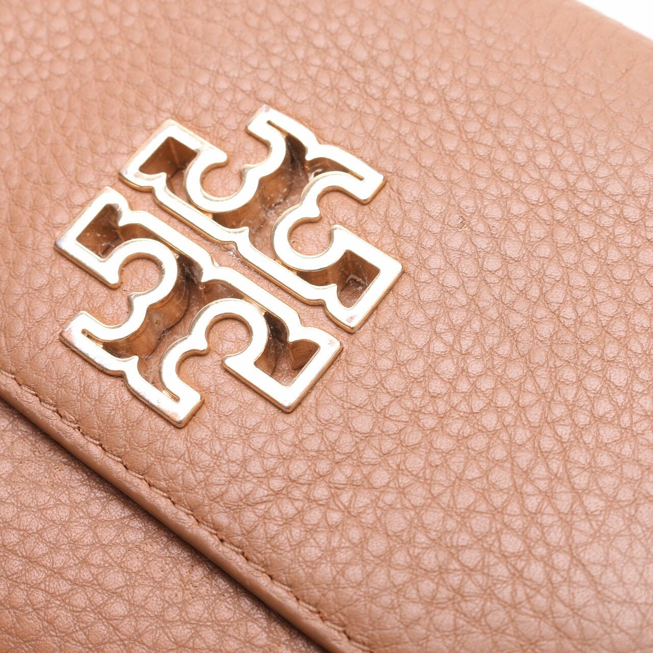 Tory Burch Brown Wallet on Chain Sling Bag