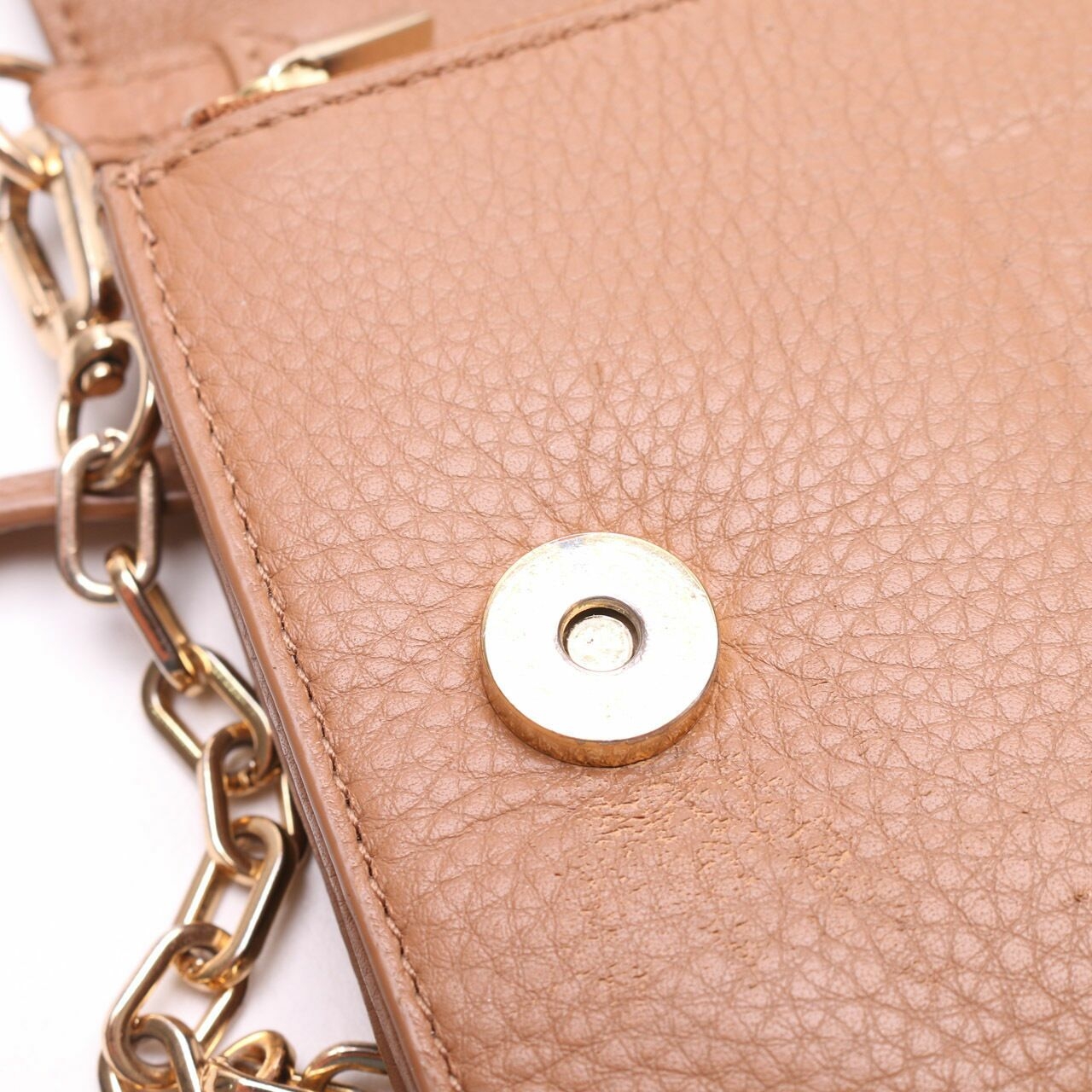 Tory Burch Brown Wallet on Chain Sling Bag