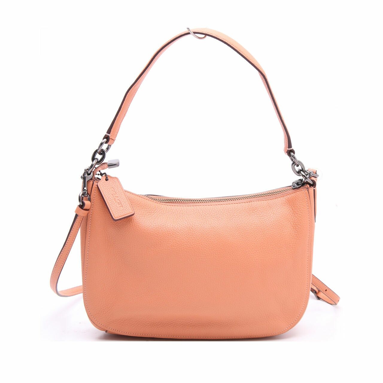 Coach Pebble Leather Chelsea Salmon Satchel Bag