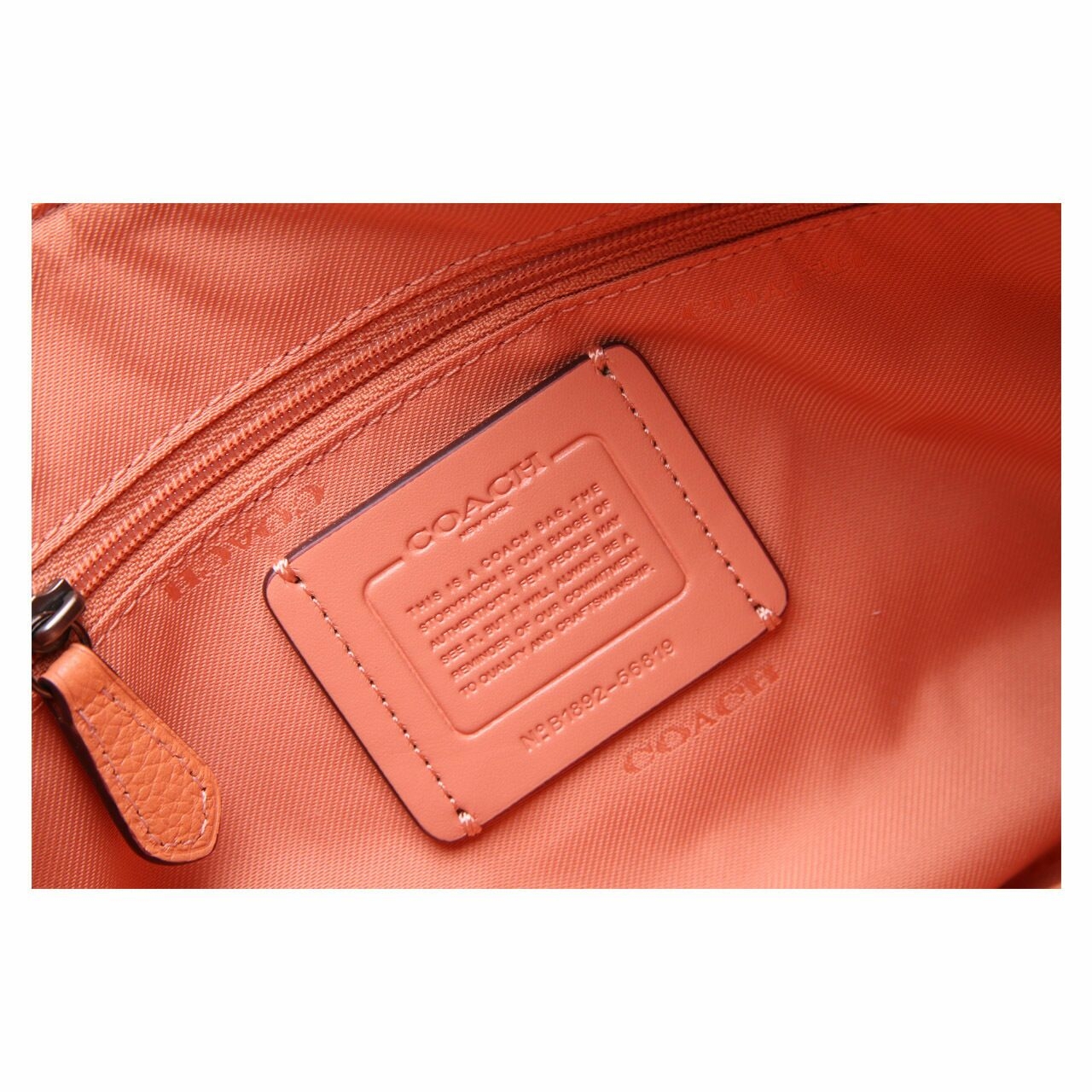 Coach Pebble Leather Chelsea Salmon Satchel Bag