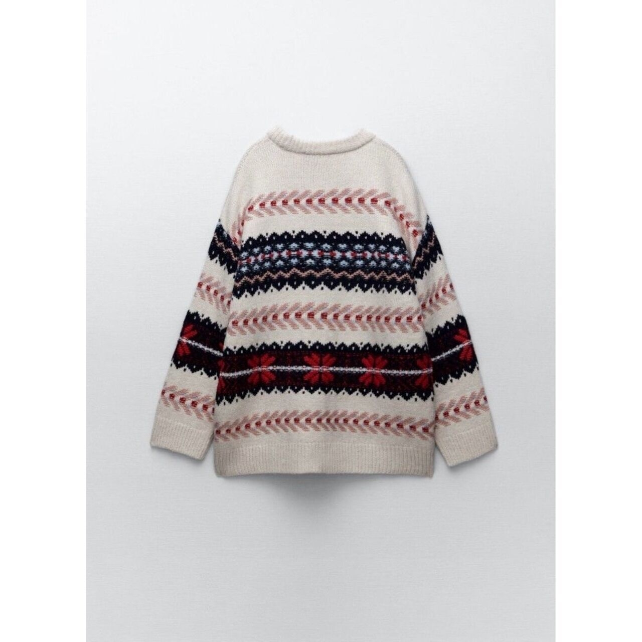 Zara Multicoloured Contrast Jacquard Knit 